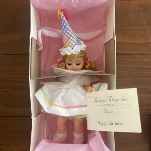 Madame Alexander Happy Birthday Doll Pin The Tail On The Donkey 21080 Box Stand